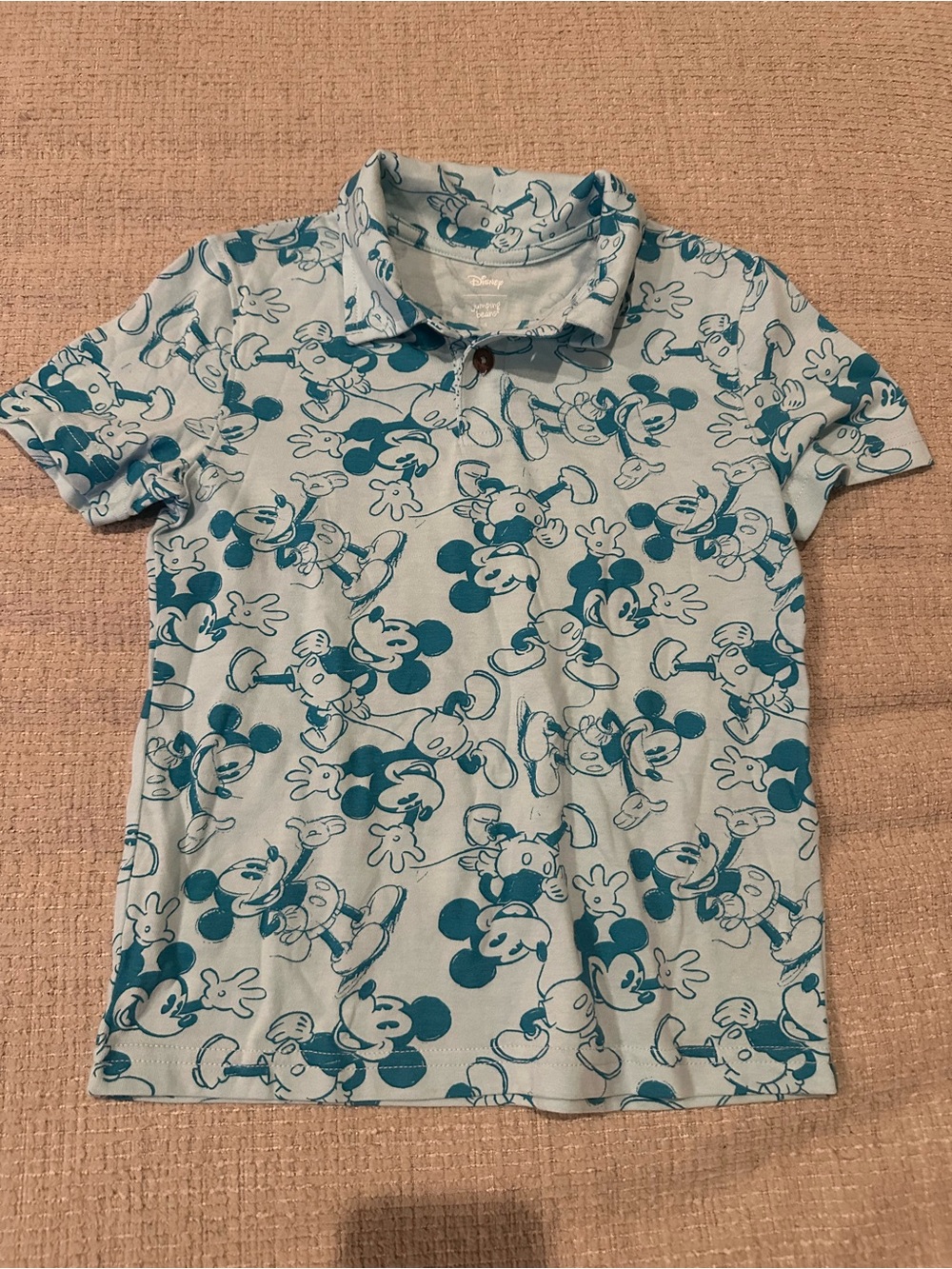 Disney Kids Blue Mickey Mouse Polo Shirt size 5